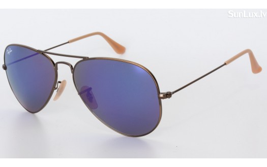 Ray-Ban Aviator Violet Flash Lenses (RB3025 167/1M 58mm) saules brilles
